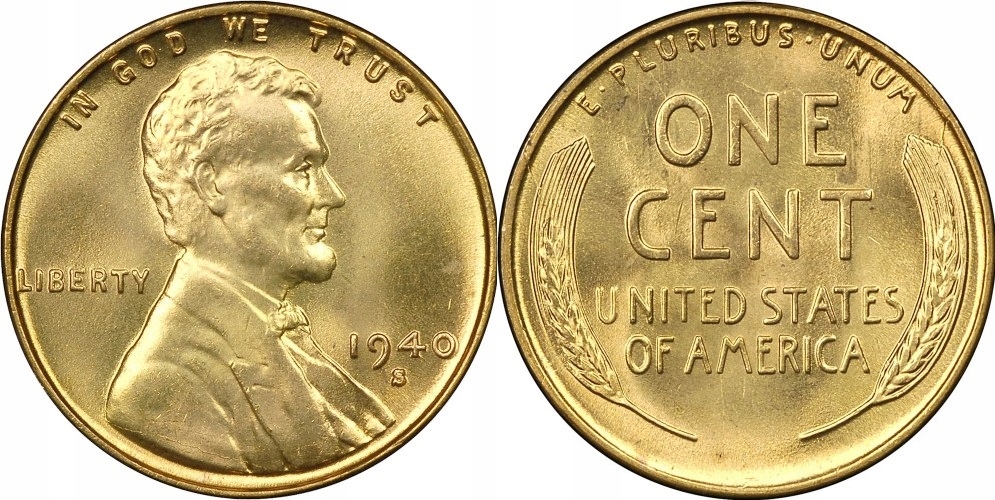 1 cent USA ( 1940 ) - A. Lincoln Mennica San Francisco
