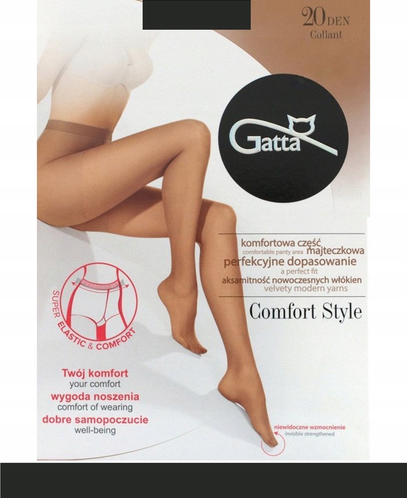 GATTA COMFORT STYLE Rajstopy damskie 20 DEN 2-S / Fumo