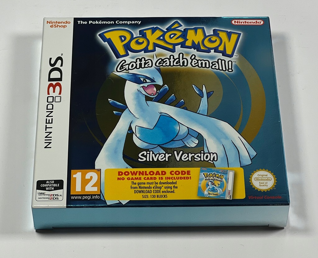Pokemon Silver NOWA Nintendo 3DS 14057803698 oficjalne archiwum Allegro