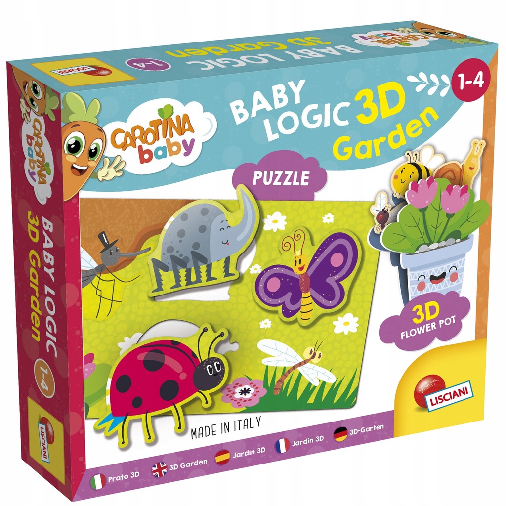 Carotina Baby Puzzle Logic 3D - Ogród