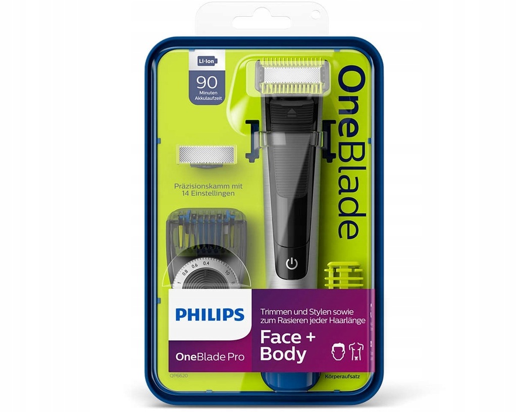 Купить Philips OneBlade Pro Бритва для лица и тела QP6620/20: отзывы, фото, характеристики в интерне-магазине Aredi.ru
