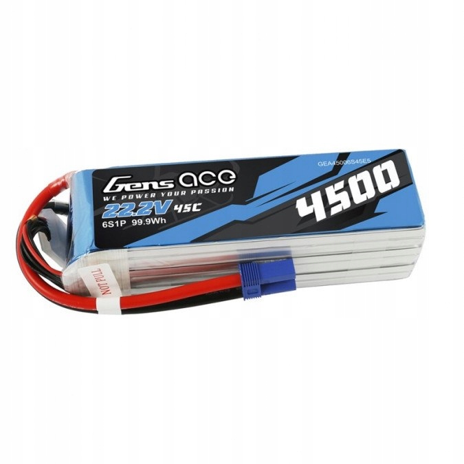 4500mAh 22.2V 45C Gens Ace