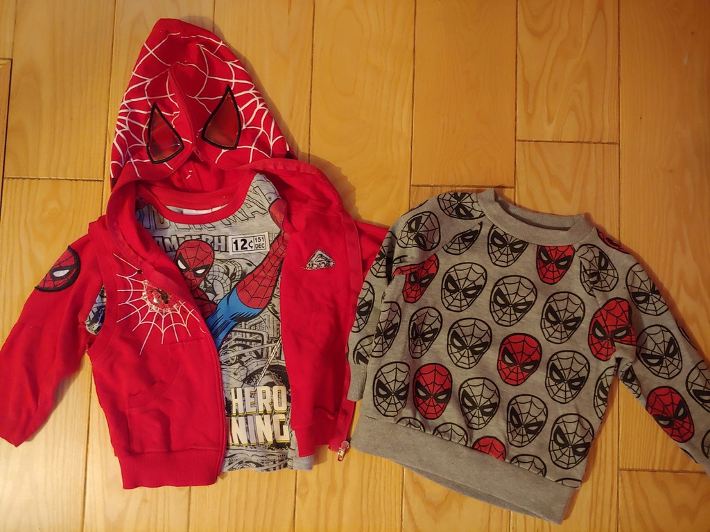 Spider-Man ubrania dla chłopca r.92