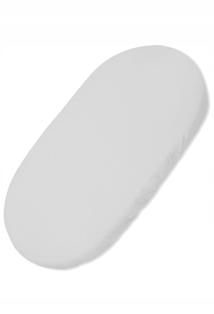 Prześcieradło bawełna na materacyk do kosza 75x35 cm - szare