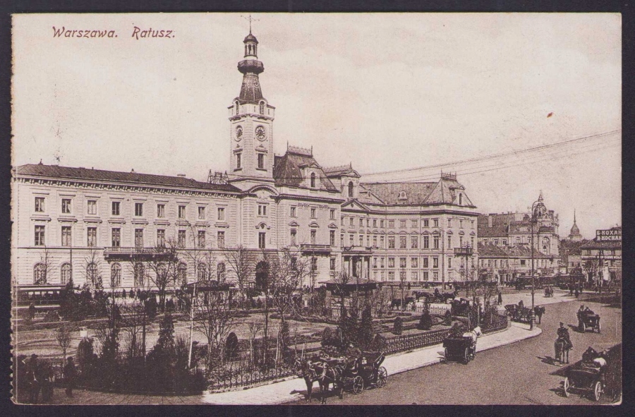 Warszawa - Ratusz, feldpost 1916 r
