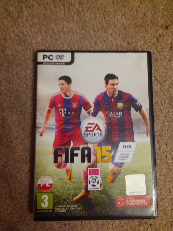 FIFA 15 PL PC używana wersja pudełkowa dla WOŚP