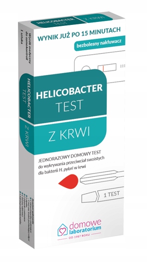 Test Helicobacter z krwi Domowe Laboratorium