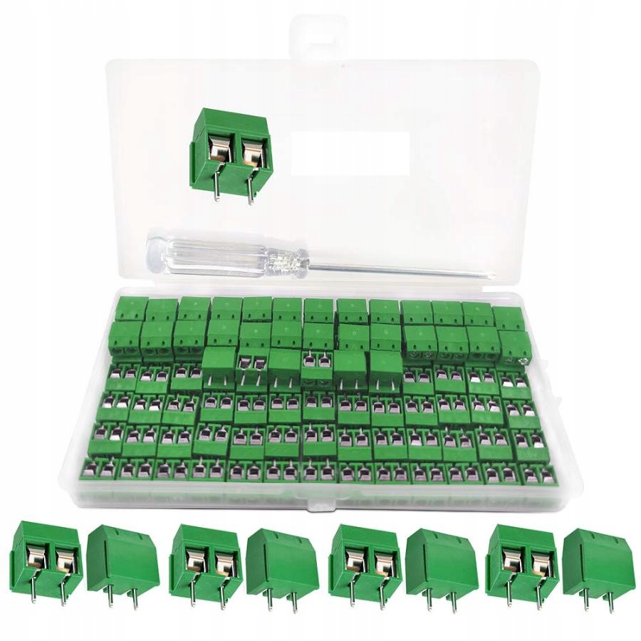 YIXISI 110 SZTUK 5 MM 2-PINOWY BLOK ZACISKÓW DLA ARDUINO