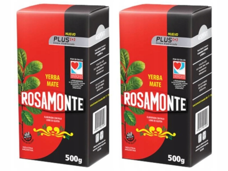 YERBA MATE Rosamonte Elaborda con Palo 1kg 2x 500g