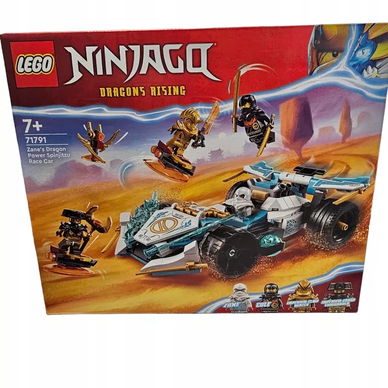 LEGO NINJAGO SAMOCHÓD WYŚCIGOWY SPINJITZU SMOKA ZANE'A 71791