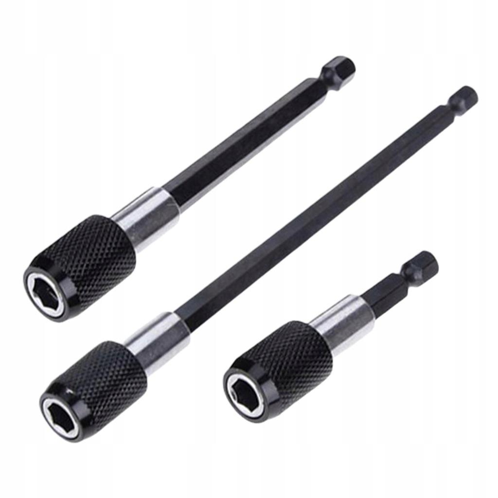 Uchwyt sześciokątny, przedłużka 6.35MM 1/4" 3 sztuki