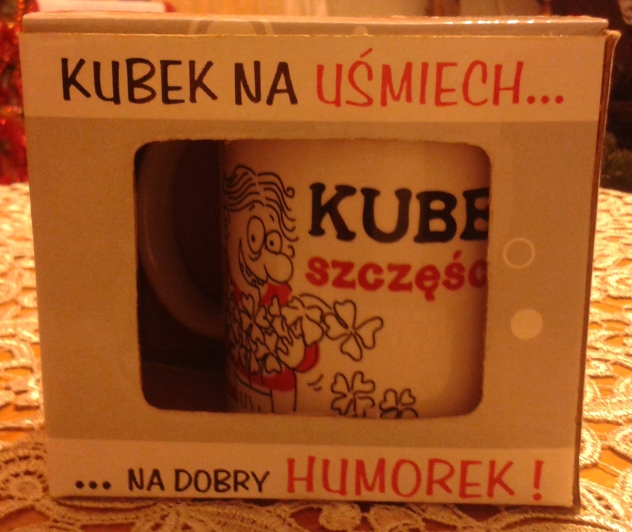 Kubek na szczęście, nowiutki :) idealny na prezent