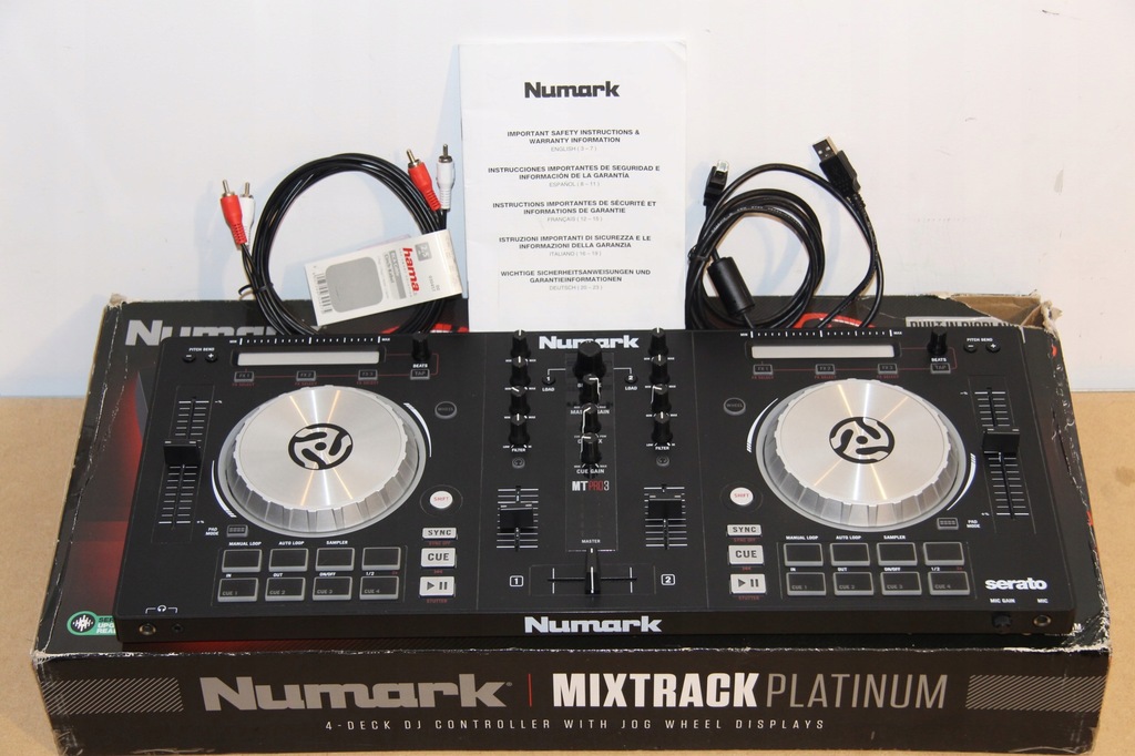 Numark MixTrack 3 Pro kpl kable karton 100%OK GW