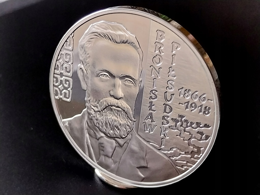 Moneta 10 Zł Bronisław Piłsudski z 2008r. Srebro!!!