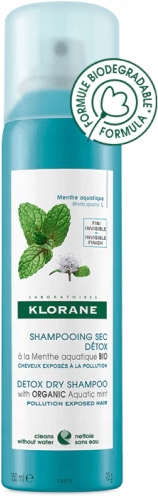 Klorane, suchy szampon na bazie mięty, 150 ml