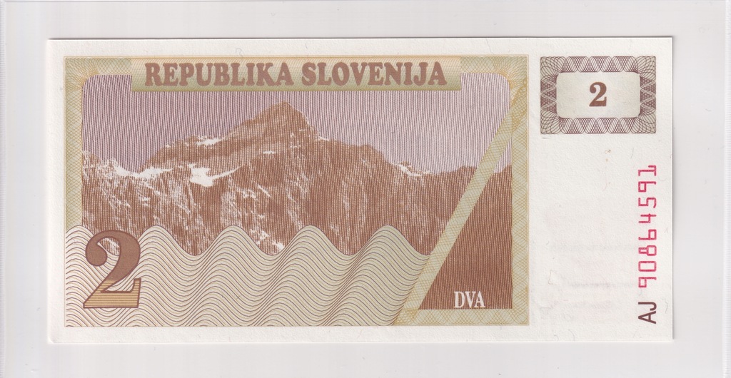 2 Tolarja Słowenia 1990 P#2 UNC