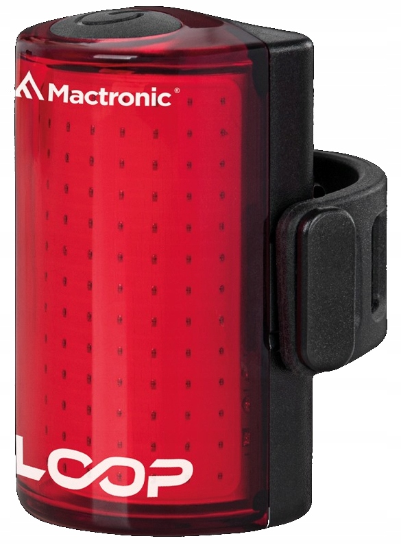 MACTRONIC LOOP TYLNA LAMPA LAMPKA ROWEROWA COB LED AKUMULATOROWA 25 LM