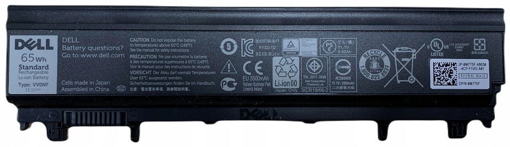 Bateria DELL Latitude E5440 VV0NF 65Wh 5500mAh 983