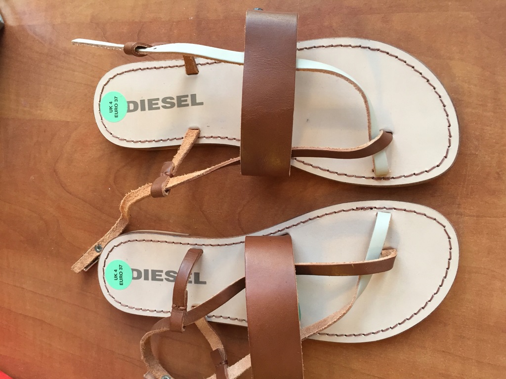 Diesel skórzane sandały r. 37 NOWE -60%