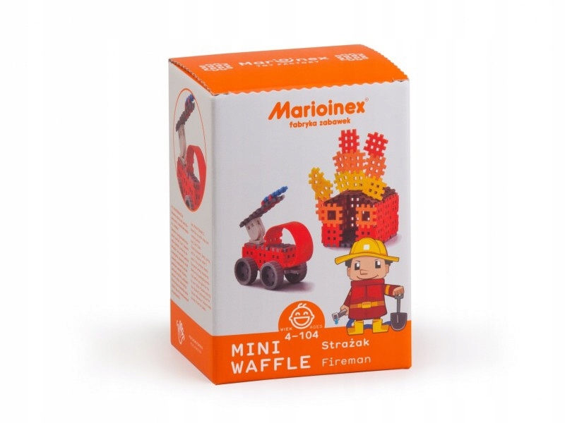 Marioinex Klocki konstrukcyjne Mini Waffle Strażak
