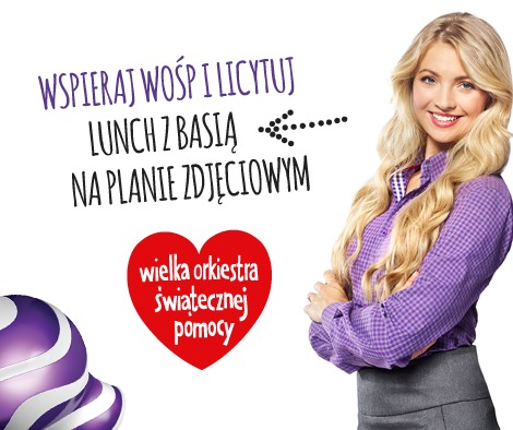 Lunch z BASIĄ Kurdej-Szatan na planie reklamy PLAY