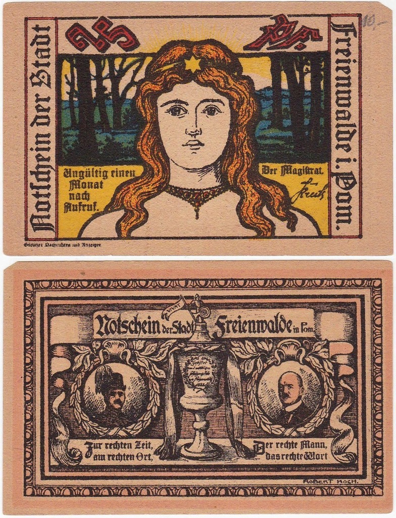 CHOCIWEL - FREIENWALDE, 25 FENIGÓW (1921), Kielich