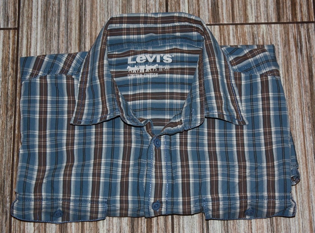 LEVI'S ŚLICZNA KOSZULA w kratkę SLIM XL L ORYGINAŁ