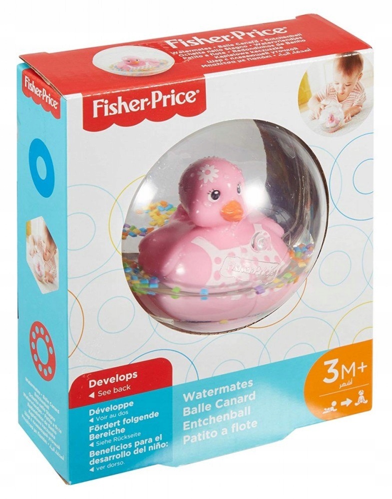 Fisher Price Kąpielowe kaczuszki, różowa