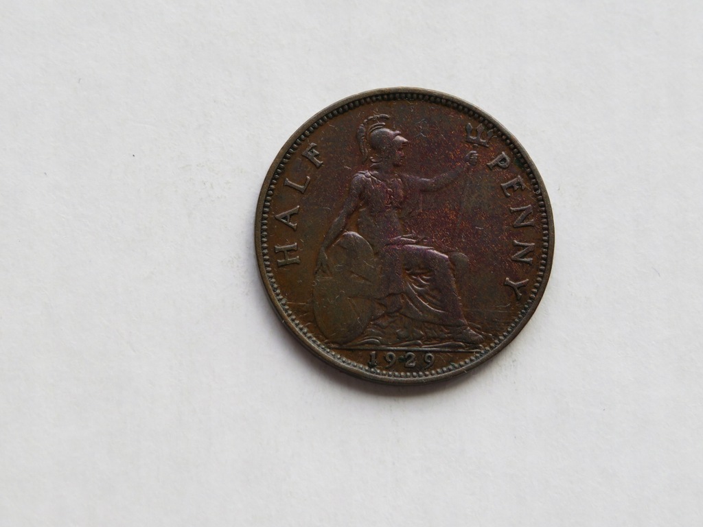Wielka Brytania - 1/2 penny 1929