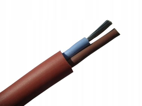 Kabel przewód silikonowy SIHF 2x1,5 linka do 180°C