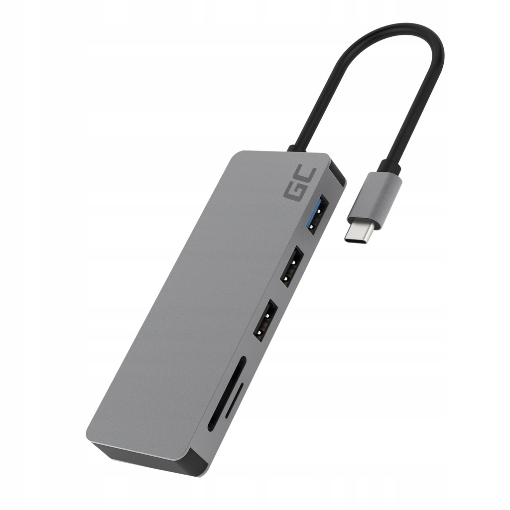 Купить Адаптер-концентратор Green Cell USB-C 7 в 1 USB HDMI 4K SD PD: отзывы, фото, характеристики в интерне-магазине Aredi.ru