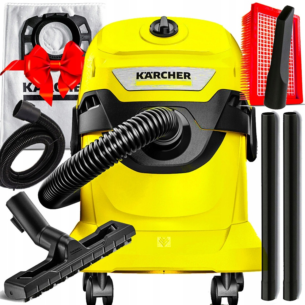 ODKURZACZ KARCHER WD4 1600W bezworkowy sucho mokro