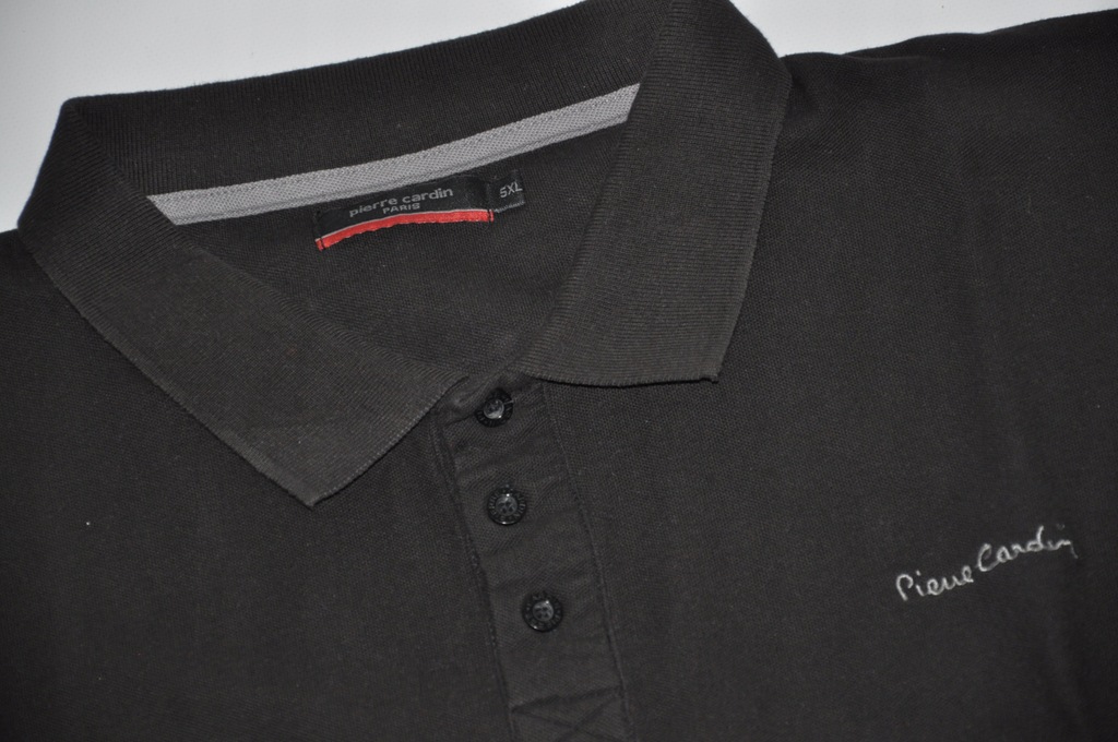 Pierre Cardin koszulka polo czarna DUŻA 5XL