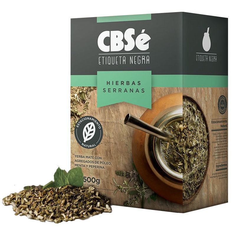 YERBA MATE CBSE EIQUETA NEGRA HIERBAS SERRANA 500g