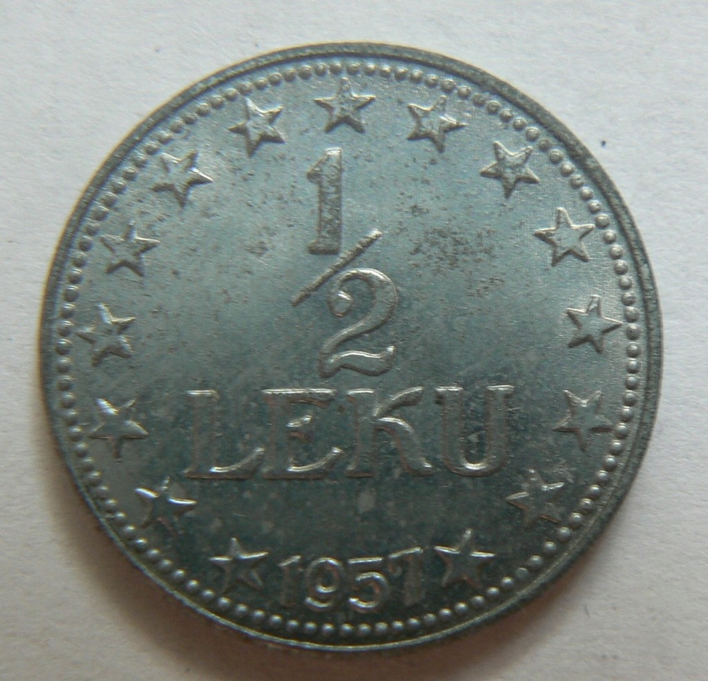 Albania 1/2 leku, 1957