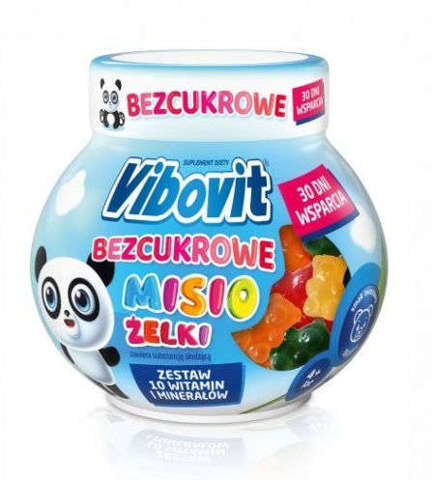 VIBOVIT BEZCUKROWE MISIO ŻELKI DLA DZIECI 30 sztuk