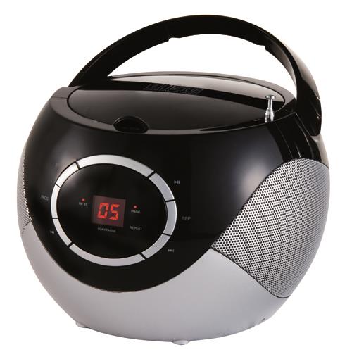 RADIO BOOMBOX ODTWARZACZ USB MP3 CD ADLER CZARNY