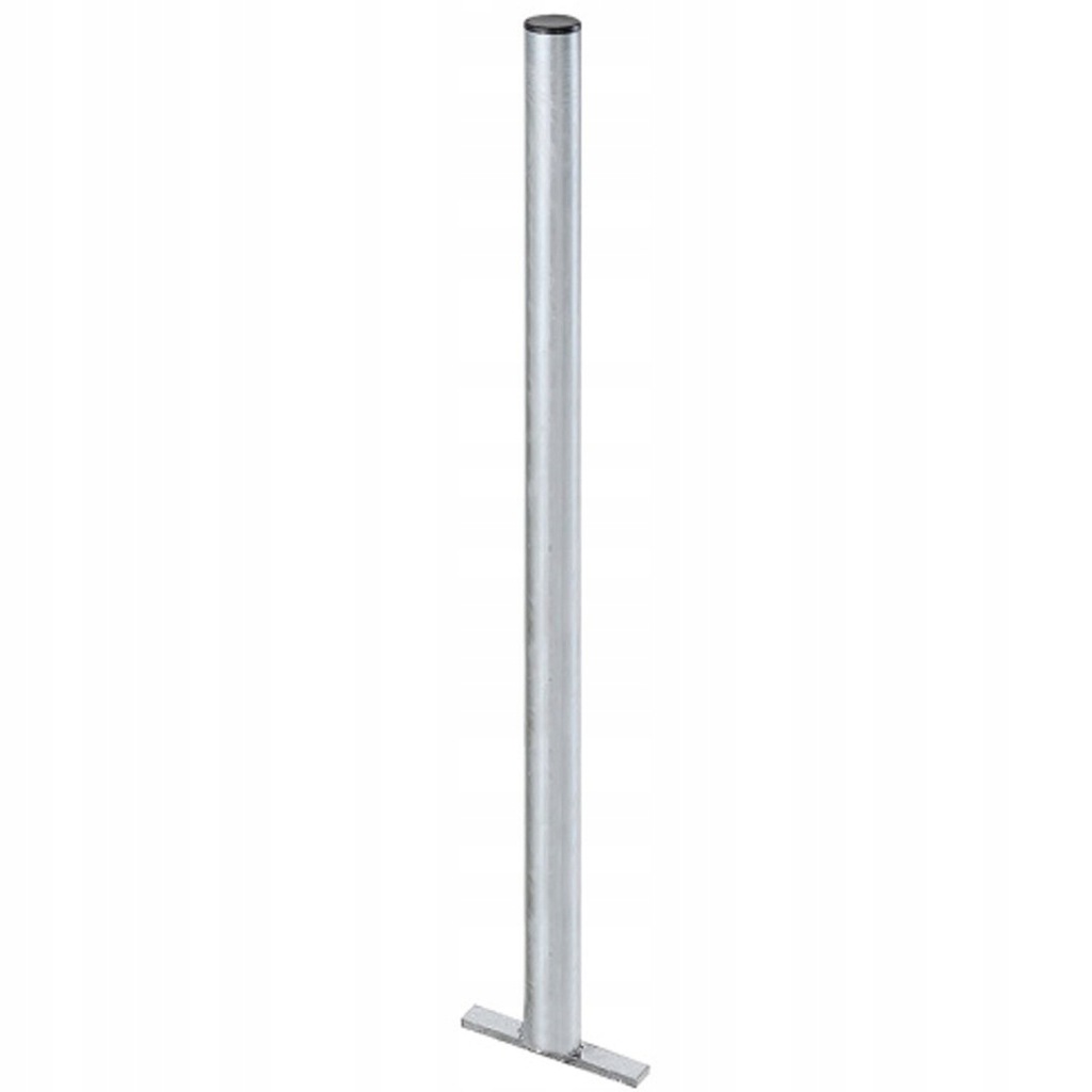 SŁUPEK STALOWY OCYNKOWANY DO KOSZA ULICZNEGO NA ŚMIECI 60X1200MM