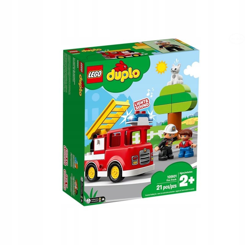 LEGO DUPLO WÓZ STRAŻACKI Z KOGUTEM I SYRENĄ