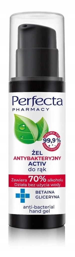 - Perfecta Pharmacy Żel antybakteryjny do rąk Acti