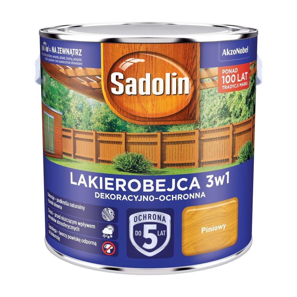 SADOLIN LAKIEROBEJCA 3w1, piniowy, 2.5l