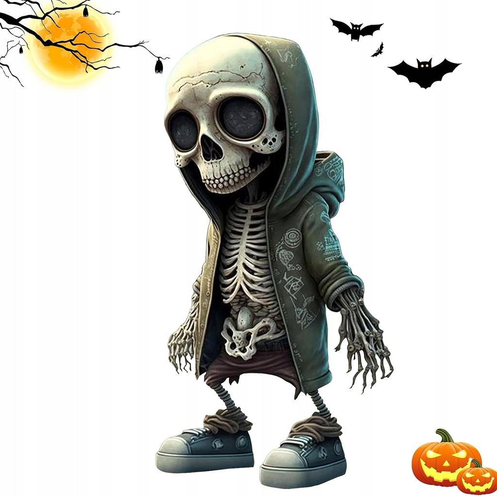 Halloweenowa figurka rekwizyty ludzki szkielet do ogrodu i biurko