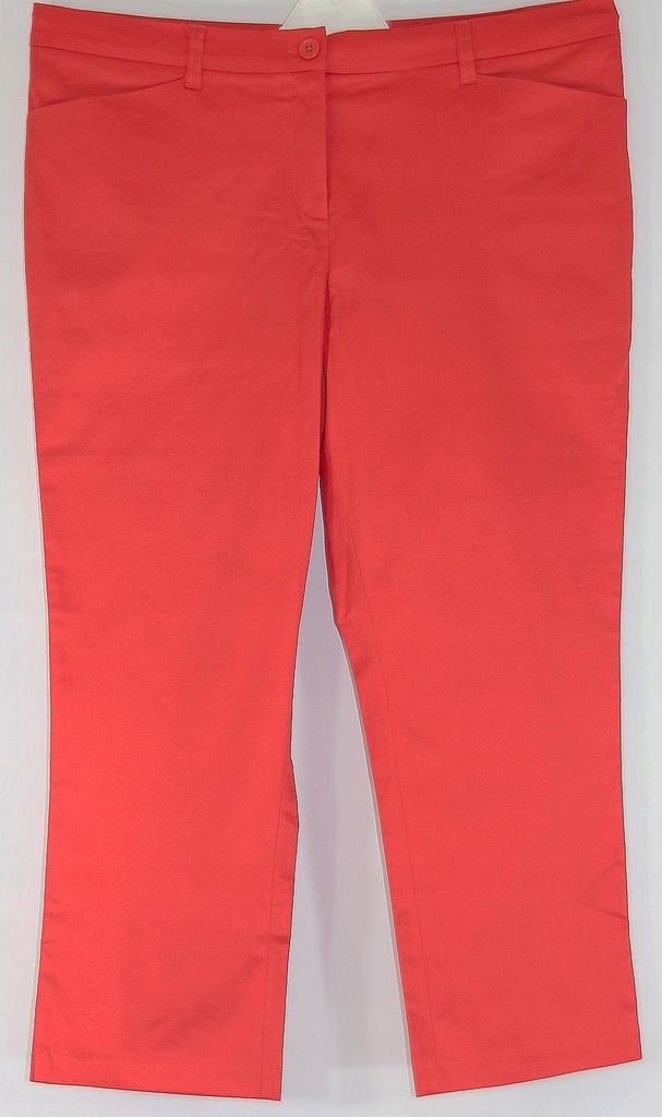 Spodnie czerwone 7/8 stretch Bawełna R 44