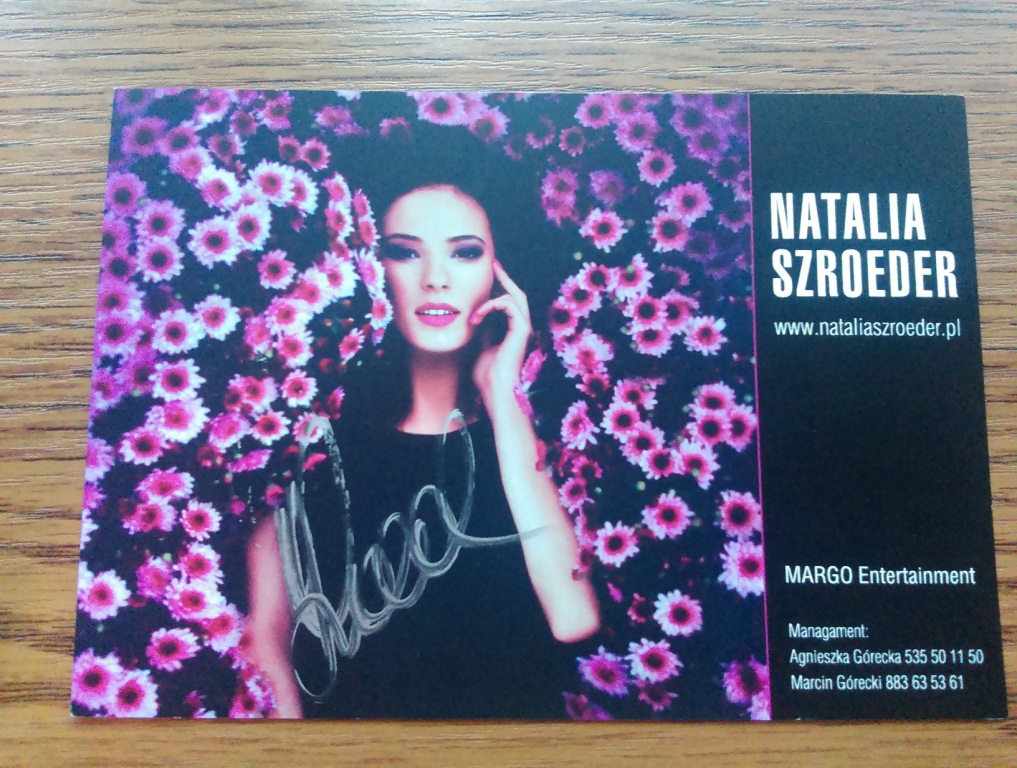 Natalia Szroeder autograf!