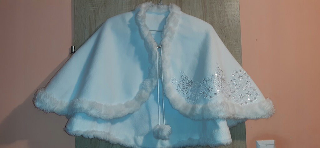 BOLERKO KOMUNIJNE PELERYNKA Z KORONKĄ