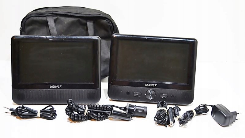 2 MONITORY LCD 9 DVD DENVER MTW-984 USB SD OKABLO