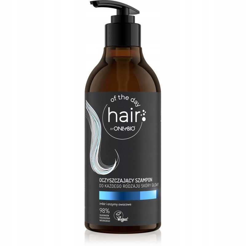 Hair of the day by ONLYBIO Oczyszczający szampon do każdego rodzaju 400 ml