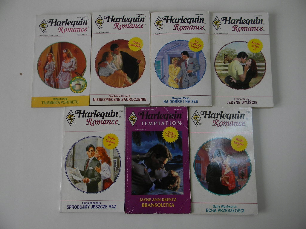 HARLEQUIN ROMANCE - PIERWSZE WYDANIA 1992 - 1993.