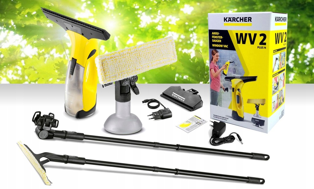 Купить СТЕКОНОМОЙКА KARCHER WV2 Plus N + ВЫСОКИЕ ОКНА: отзывы, фото, характеристики в интерне-магазине Aredi.ru