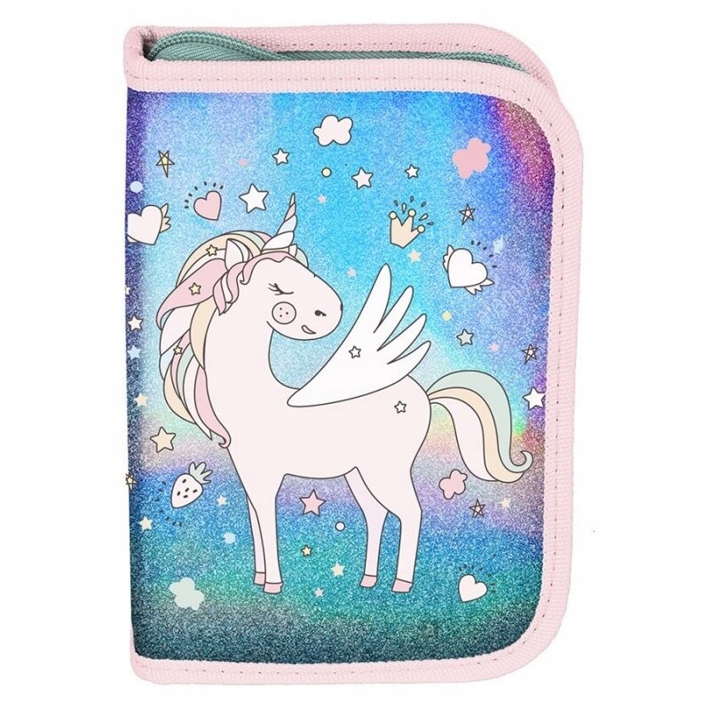PIÓRNIK UNICORN JEDNOROŻEC szkolny BROKATOWY Paso